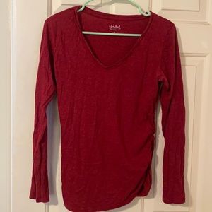 Maternity long sleeve v neck